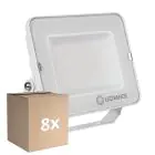 Confezione Multipack 8x Ledvance Proiettore LED Compact Bianca 50W 4500lm 100D - 830 Luce Calda -  | IP65 - Simmetrico 
