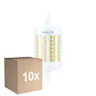 Confezione Multipack 10x Philips LED Lineare R7s CorePro 78mm 11.5W 1521lm - 830 Luce Calda -  |Sostitutiva 100W