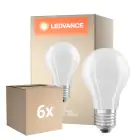 Confezione Multipack 6x Osram Classic LED E27 Pera Filamento Ghiaccio 11W 1521lm - 840 Bianco Freddo | Dimmerabile - Sostitutiva 100W