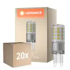 Confezione Multipack 20x Ledvance Performance LED Capsula Chiara G9 4.4W 600lm - 827 Bianco Molto Caldo | Dimmerabile - Sostitutiva 48W