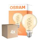 Confezione Multipack 4x Osram Vintage 1906 LED E27 Globe Filamento Twist Oro 8W 806lm - 922 Bianco Molto Caldo | Miglior Resa Cromatica - Dimmerabile - Sostitutiva 60W