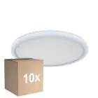 Confezione Multipack 10x D'Lite Luce da soffitto Luma Bianca 18W 1700lm - 827 Bianco Molto Caldo | IP44 - 29cm