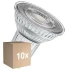 Confezione Multipack 10x Ledvance LED Riflettore GU10 PAR16 6.1W 575lm 60D - 927 Bianco Molto Caldo | Dimmerabile - Sostitutiva 80W