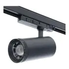 Noxion Faretto Su Binario 3-Fase Delta Aluminium Nero 30W 2250lm 15-55D - 927-930-940 CCT | Zoomabile