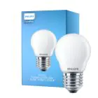 Philips Corepro LED Lustre E27 Sferica Ghiaccio 4.3W 470lm - 827 Bianco Molto Caldo | Sostitutiva 40W