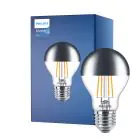 Philips MASTER Value LED Bulbo E27 Pera Mirror 7.2W 650lm – 827 Bianco Molto Caldo | Miglior resa cromatica - Dimmerabile - Sostitutiva 60W