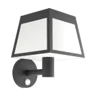 Eglo Luce Da Parete Altilia Solar Nero 7W 800lm - 830 Luce Calda -  | IP65 - Sensore Di Movimento